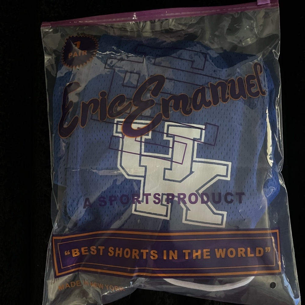 Eric Emanuel Blue Sports Shorts